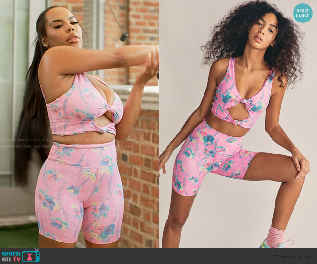 LoveShackFancy x Beach Riot Bowie Top worn by Kelli Ferrell on The Real Housewives of Atlanta