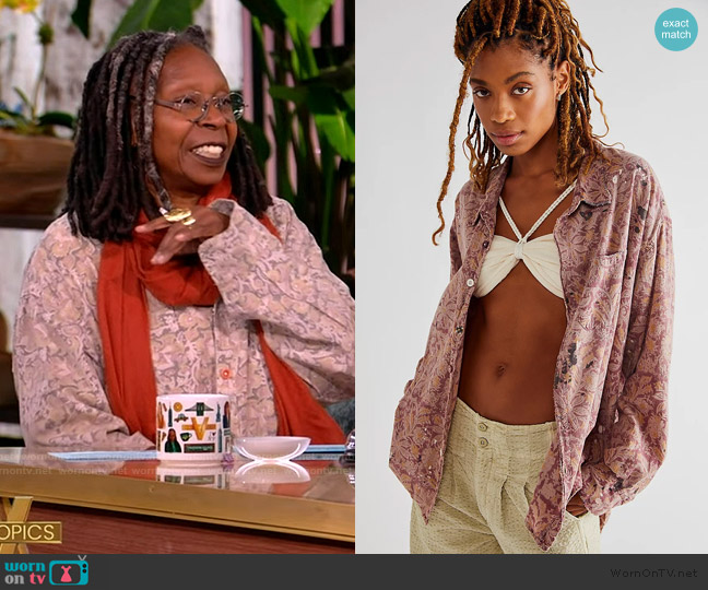 Magnolia Pearl Revrie Shirt worn by Whoopi Goldberg on The View