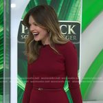 Meghann Fahy’s red belted dress on Today