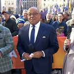 Mike Tirico’s black leather sneakers on Today