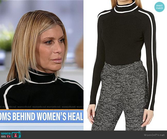 Milly Racer Rib Pullover worn by Jill Martin on Today