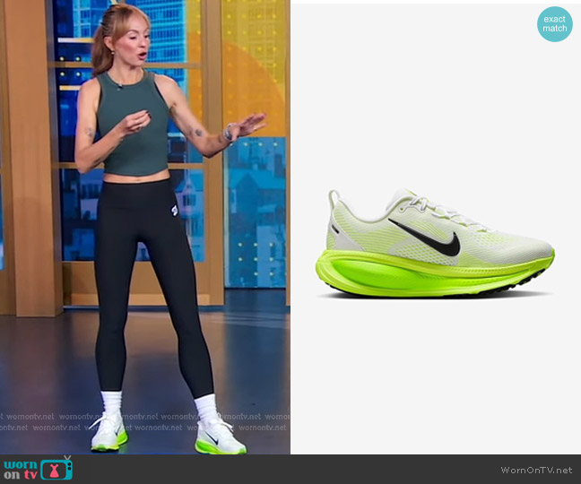 Nike Vomero 18 Running Shoes in white Electric Green