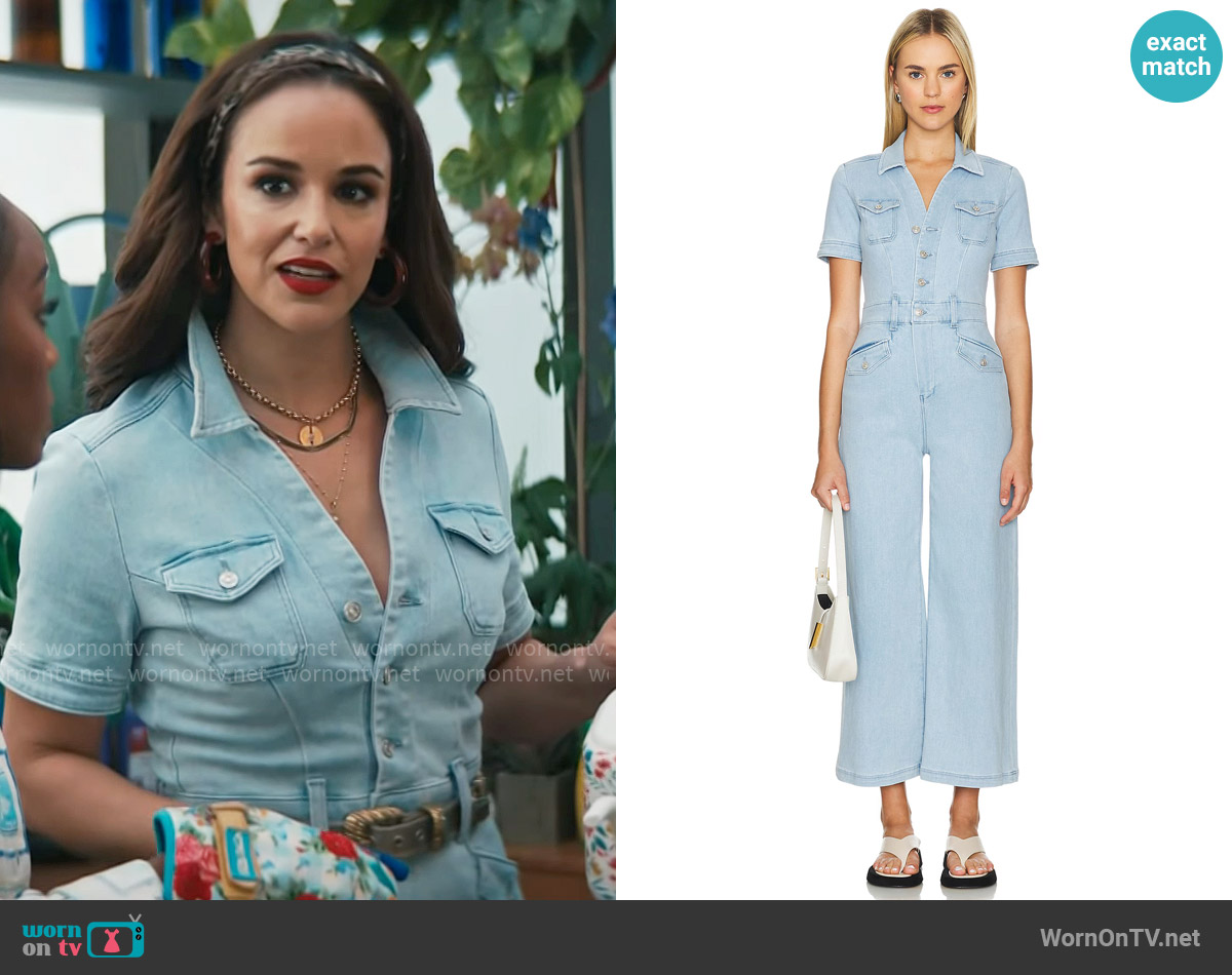 Paige Harper Ankle Jumpsuit worn by Birdie (Melissa Fumero) on Grosse Pointe Garden Society