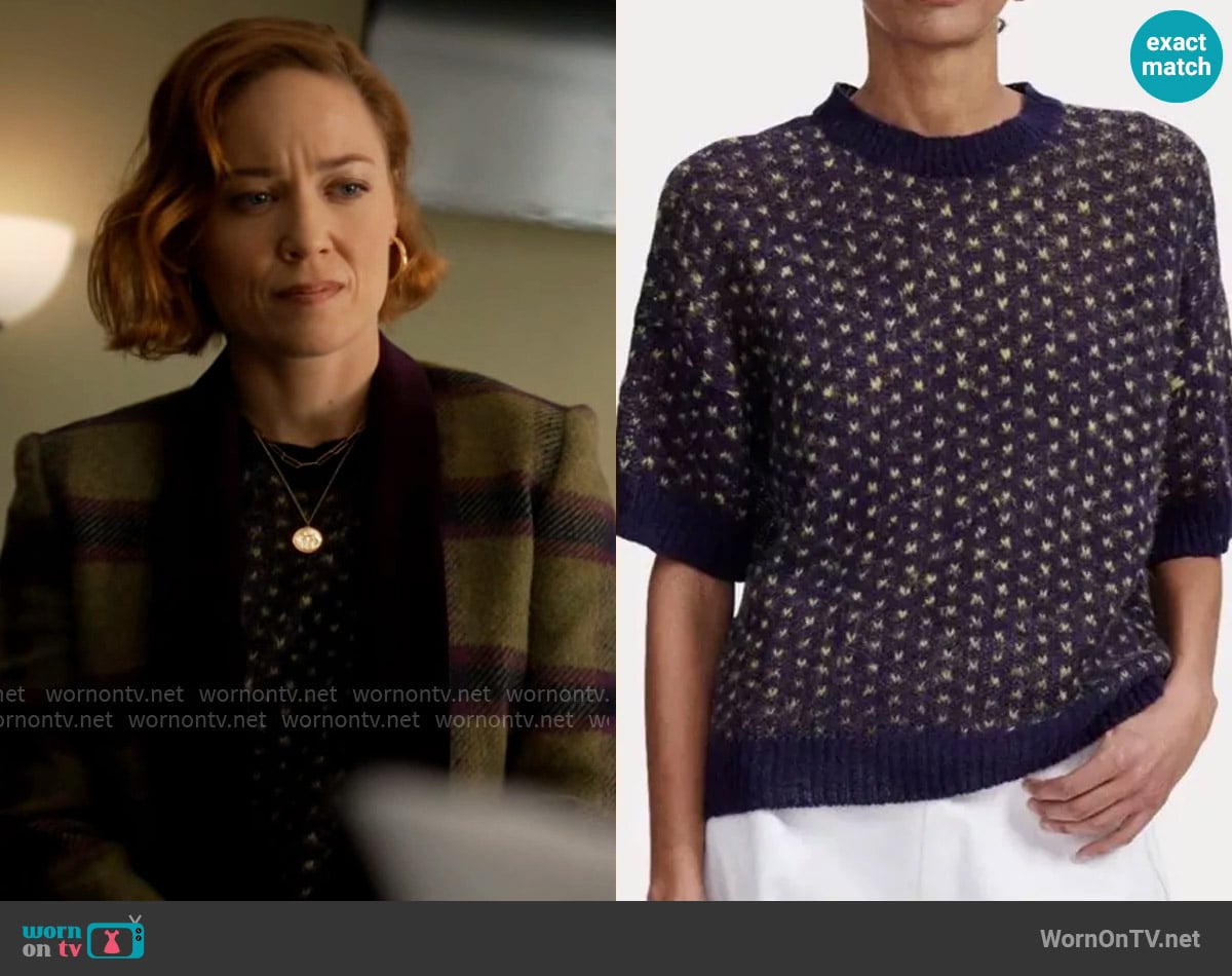 Rachel Comey Kuovi T-Shirt worn by Angie Polaski (Erika Christensen) on Will Trent