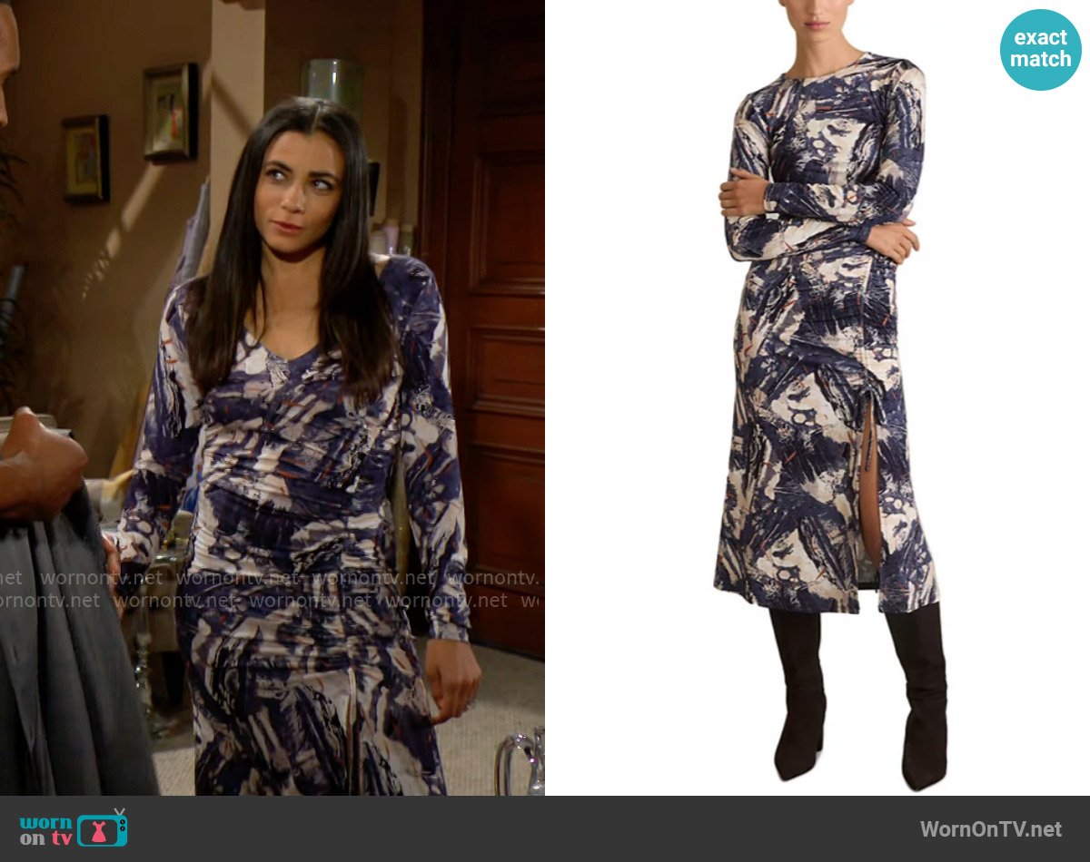 Reiss Riyo Dress worn by Daphne Rose (Murielle Hilaire) on The Bold and the Beautiful