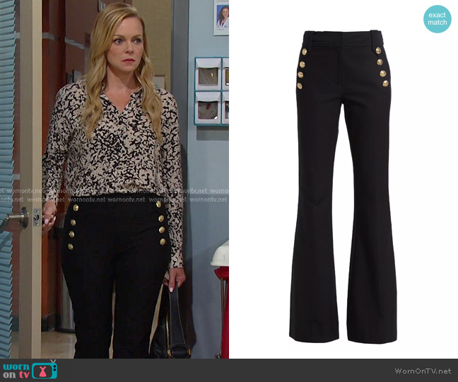 Derek Lam 10 Crosby Robertson Trousers worn by Belle Brady (Martha Madison) on Days of our Lives