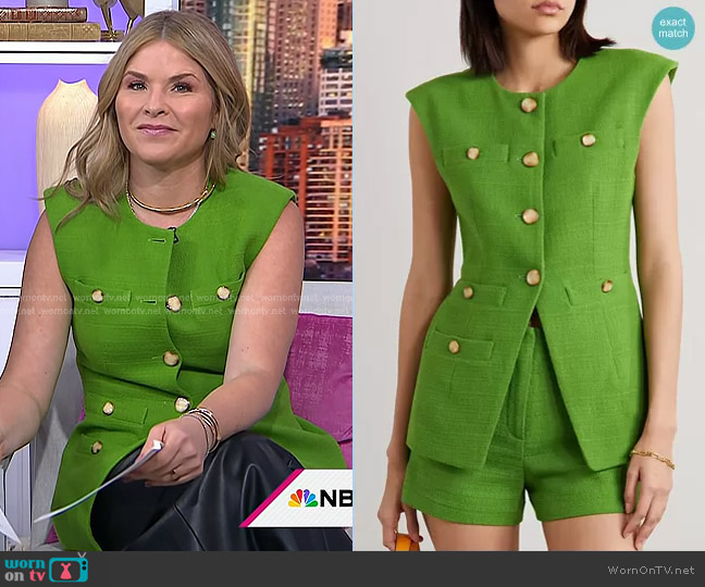 Veronica Beard Tamara Vest worn by Jenna Bush Hager on Today