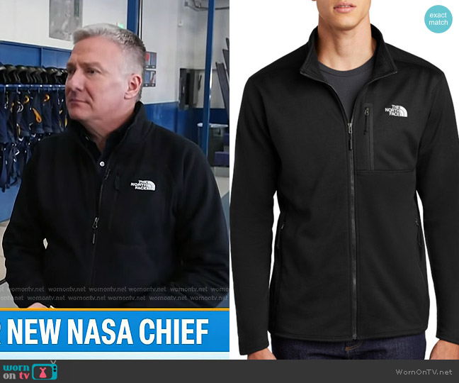 The North Face Skyline Zip Fleece Jacket in Black worn by Tom Costello on Today