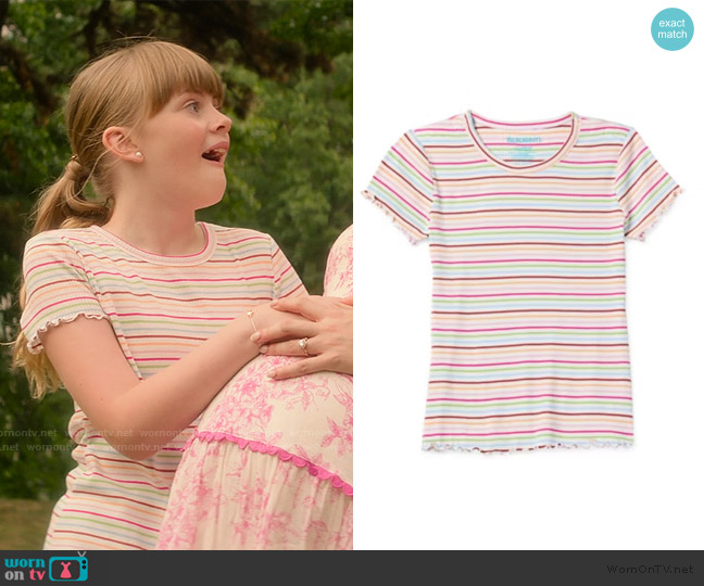 Thereabouts Rib Crew Neck Short Sleeve T-Shirt worn by Gretchen Jacobs (Lillian Tardie) on You