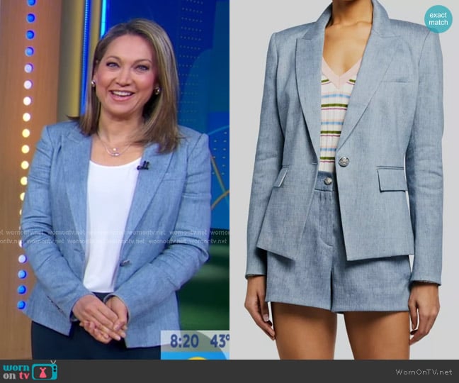 Veronica Beard Danielle Dickey Jacket worn by Ginger Zee on Good Morning America