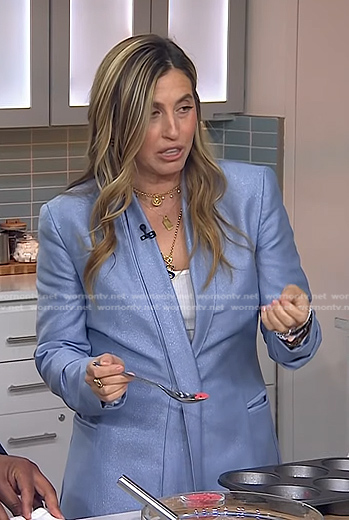 Sabrina Rudin’s blue blazer on Today