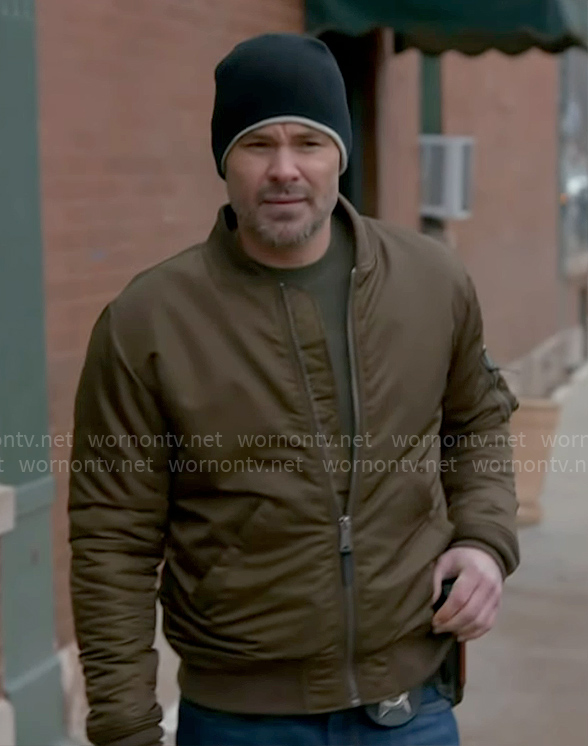 Adam’s bomber jacket on Chicago PD