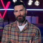 Adam Levine’s plaid shirt on The Voice