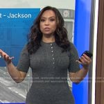 Adelle’s grey ribbed knit dress on Today