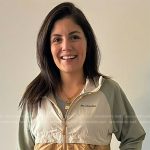 Adrianna’s colorblock windebreaker jacket on Today