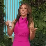 Adrianna Costa’s pink gathered jumpsuit on Access Hollywood