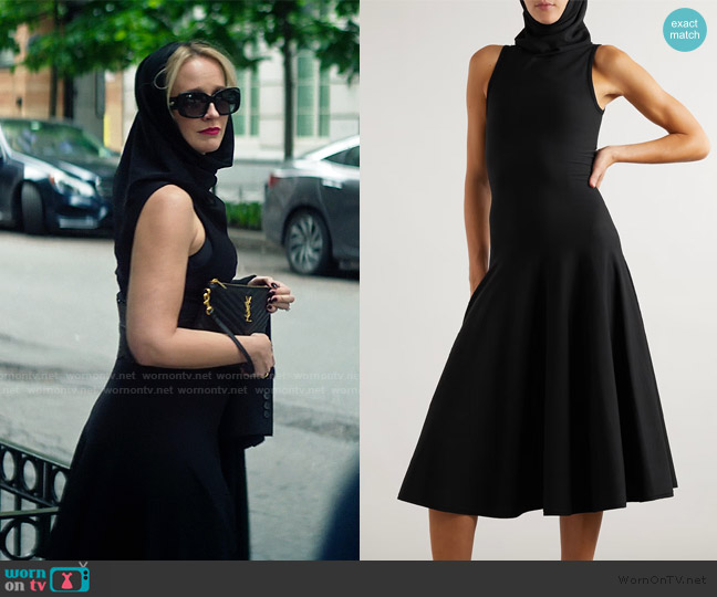 Alaia Black Hooded Maxi Dress worn by Maddie Lockwood (Anna Camp) on You
