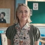 Alice’s floral button down top on Grosse Pointe Garden Society