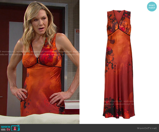 All Saints Karla Midi Dress worn by Kristen DiMera (Stacy Haiduk) on Days of our Lives
