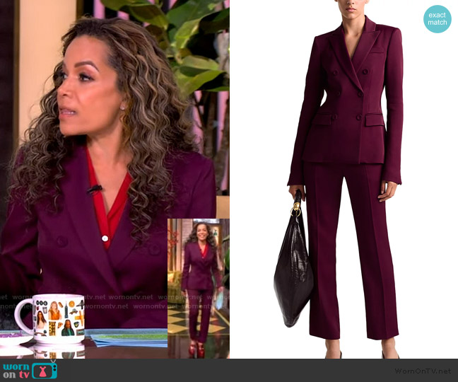Altuzarra Indiana Double-Breasted Wool Jacket worn by Sunny Hostin on The View