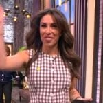 Alyssa’s gingham check vest on The View
