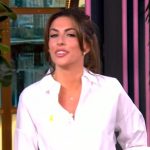 Alyssa’s white tie waist top on The View