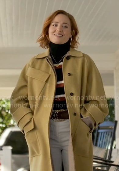 Angie’s coat with pockets on Will Trent