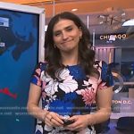 Angie Lassman’s floral print dress on NBC News Daily