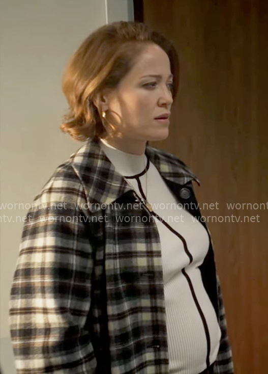 Angie’s plaid coat on Will Trent