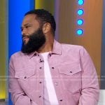 Anthony Andersons’ pink suede jacket on Good Morning America