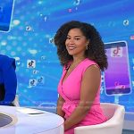 Arianna’s pink sleeveless jumpsuit on Today