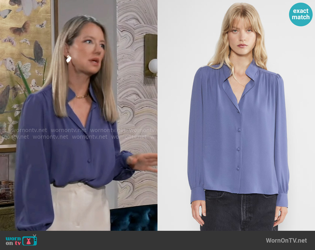 Wilfred Delphine Blouse worn by Nina Reeves (Cynthia Watros) on General Hospital