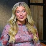 Ashley’s floral print mesh dress on E! News