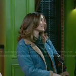 Ashley’s denim and shearling jacket on Beyond the Gates