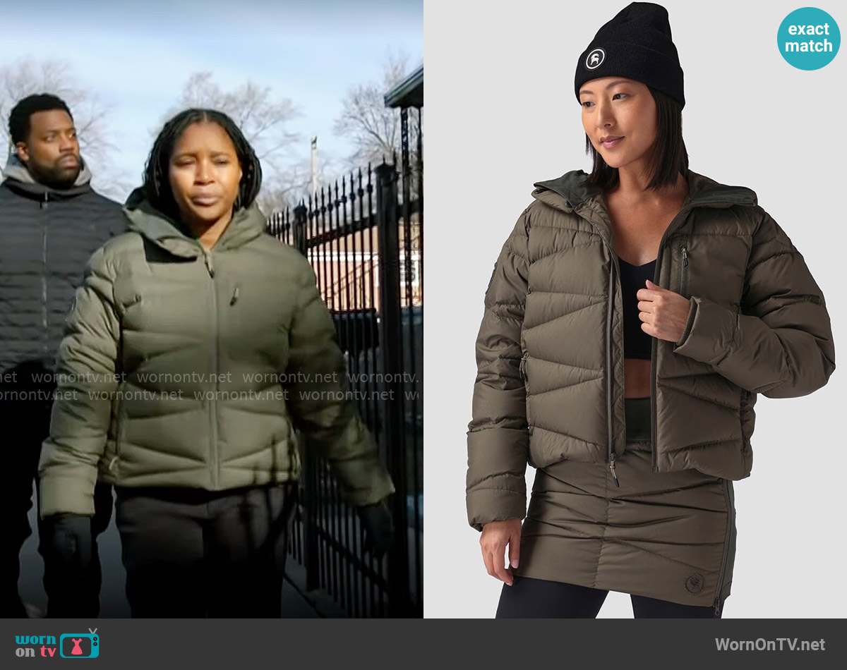 Backcountry Stansbury ALLIED Down Jacket worn by Kiana Cook (Toya Turner) on Chicago PD