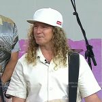 Barry Knox’s beige print short sleeve shirt on Today