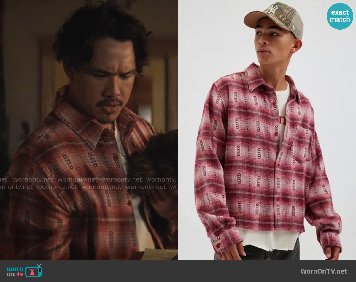 BDG Cropped Plaid Flannel Shirt worn by Doug (Alexander Hodge) on Grosse Pointe Garden Society