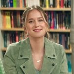 Beck’s green suede moto jacket on You