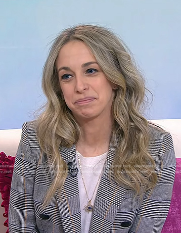 Dr. Becky Kennedy’s grey plaid blazer on Today
