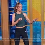 Becs Gentry’s green and white sneakers on Good Morning America