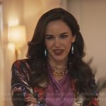 Birdie’s floral blazer on Grosse Pointe Garden Society