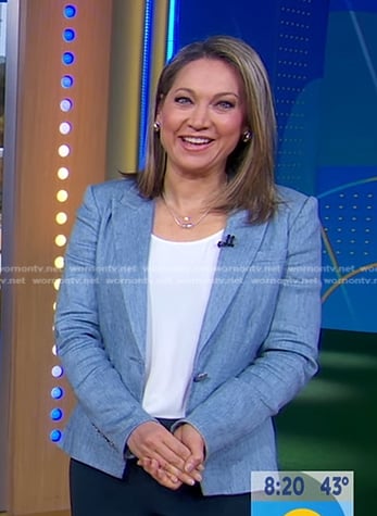 Ginger’s blue blazer on Good Morning America