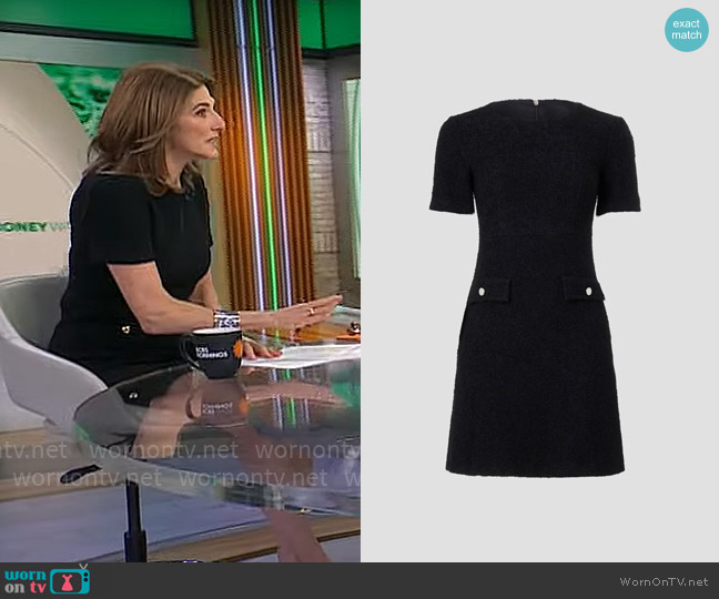 BOSS Docanah Dress worn by Jill Schlesinger on CBS Mornings