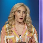 Brittney Levine’s striped blouse on Access Hollywood