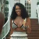 Brit’s geometric knit top and skirt on The Real Housewives of Atlanta