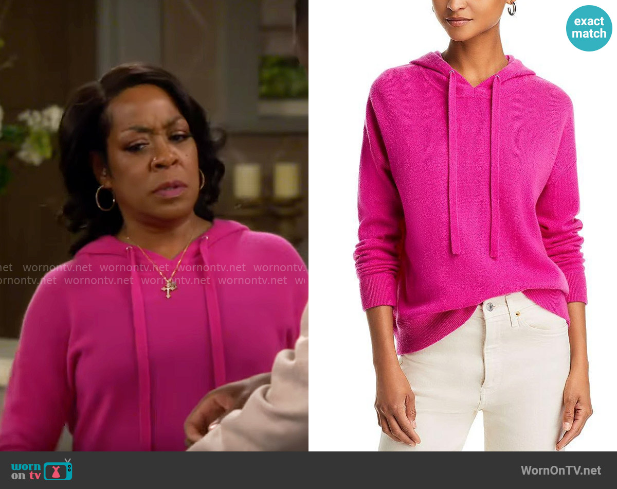 C by Bloomingdales Pullover Cashmere Hoodie worn by Tina Butler (Tichina Arnold) on The Neighborhood
