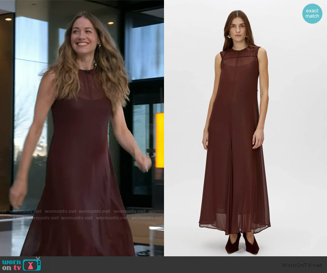 Camilla and Marc Molten Dress worn by Yvonne Strahovski on Live with Kelly and Mark
