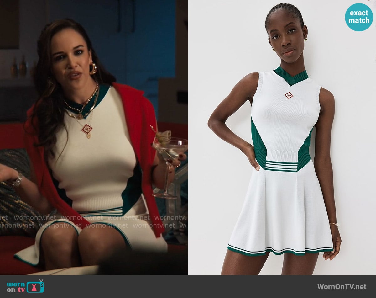 Casablanca Draped Nylon Dress worn by Birdie (Melissa Fumero) on Grosse Pointe Garden Society