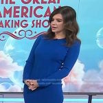 Casey Wilson’s blue ribbed dress on Today