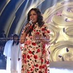CeCe Winans’ beige floral gown on American Idol
